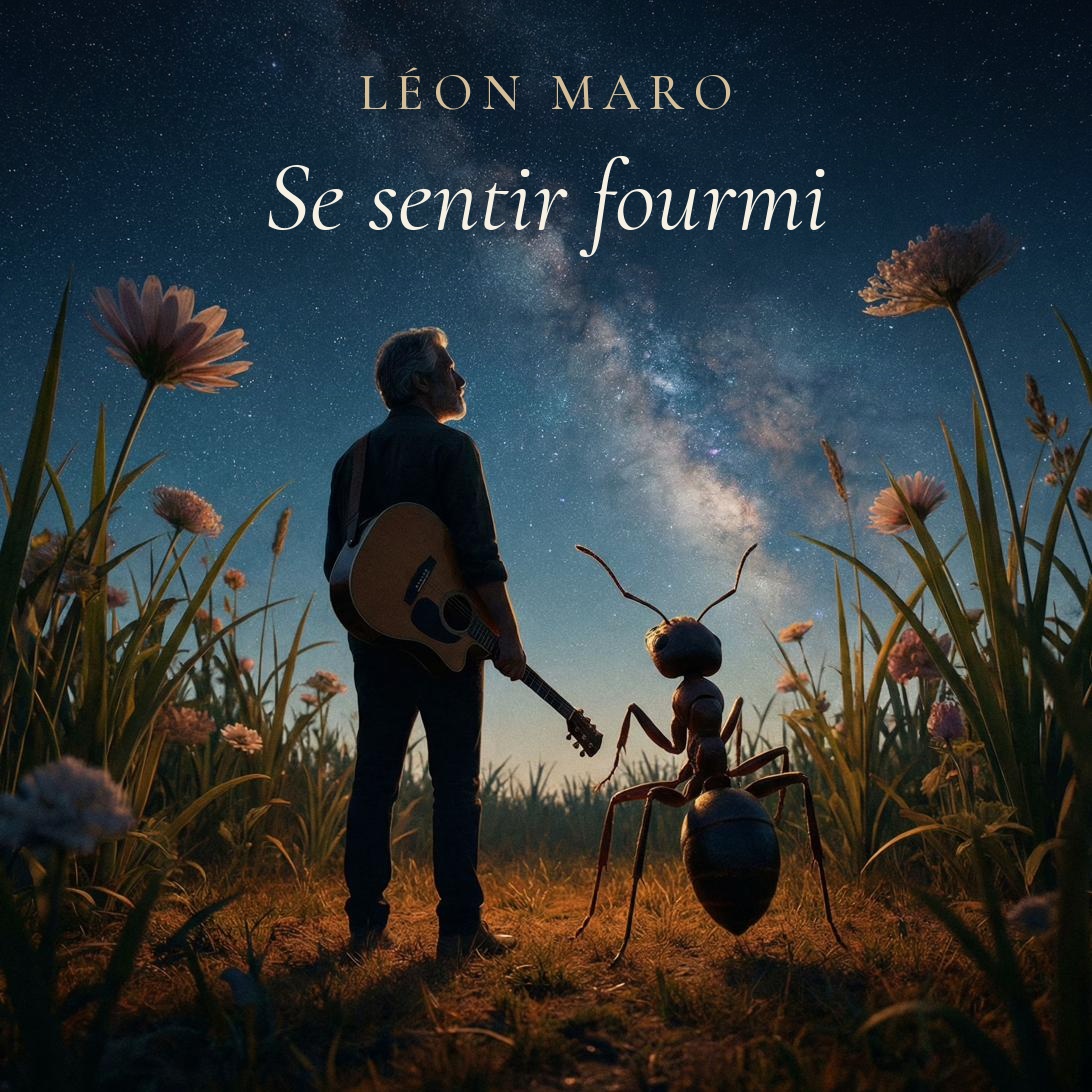 Se sentir fourmi — pochette de l'album de Léon Maro